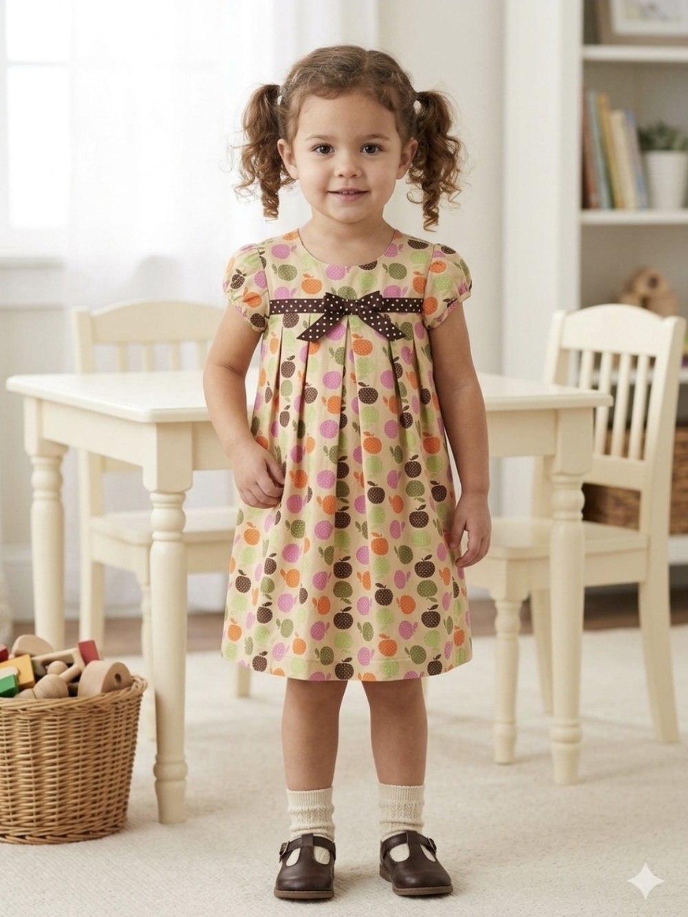 Patsy Aiken Chez Ami Boutique  Apples Back To School  Apple-Print Dress